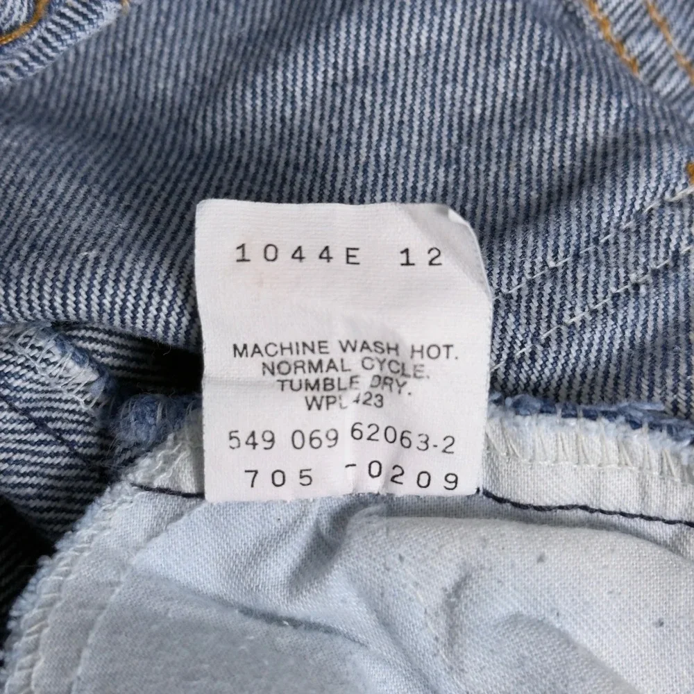 Vintage 80s Levis Student Fit Orange Tab Acid Wash‎ Jeans USA Made W26 L30